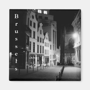 Brussel bij nacht magneet