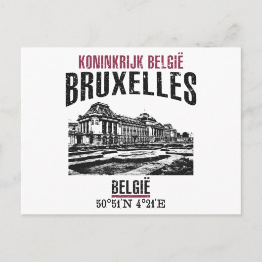 Brussel Briefkaart (Voorkant)