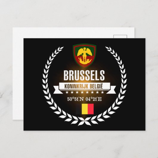 Brussel Briefkaart (Voorkant / Achterkant)