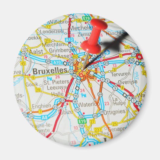 Brussel, Brussel, Brussel in België Magneet (Voorkant)