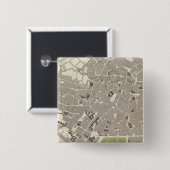 Brussel Bruxelles Vierkante Button 5,1 Cm (Voorkant /achterkant)