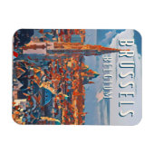 Brussel, de hoofdstad van België en Europa Magneet (Horizontaal)