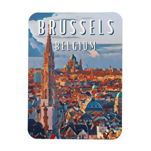 Brussel, de hoofdstad van België en Europa Magneet (Verticaal)
