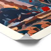 Brussel, de hoofdstad van België en Europa Poster (Hoek)