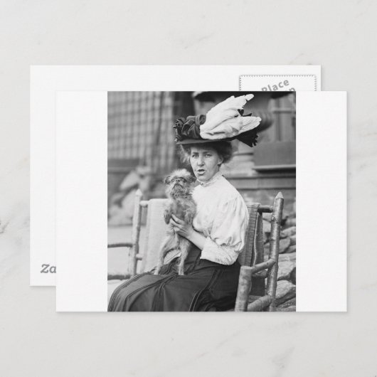 Brussel Griffon, begin jaren 1900 Briefkaart (Voorkant / Achterkant)