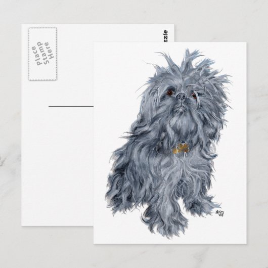 Brussel Griffon Briefkaart (Voorkant / Achterkant)