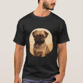 Brussel Griffon Bruxellois Brussel Griffon Hond B T-shirt (Voorkant)