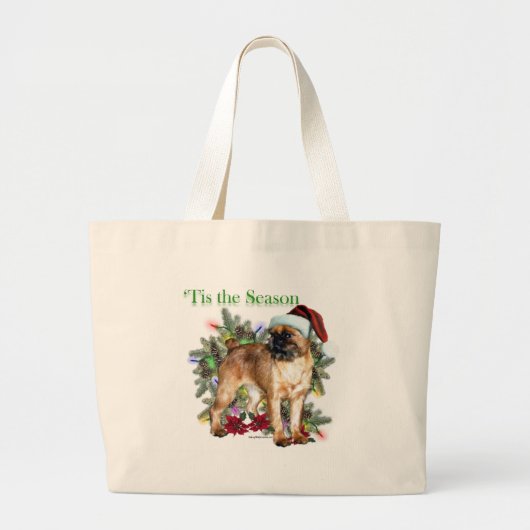 Brussel Griffon Dit Het Seizoen Grote Tote Bag (Voorkant)