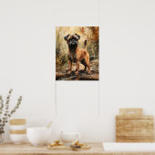 Brussel Griffon Dog Art Print Poster (Keuken)