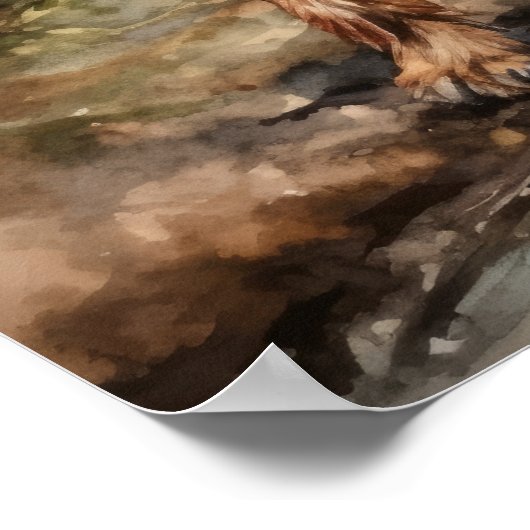 Brussel Griffon Dog Art Print Poster (Hoek)