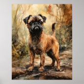 Brussel Griffon Dog Art Print Poster (Voorkant)