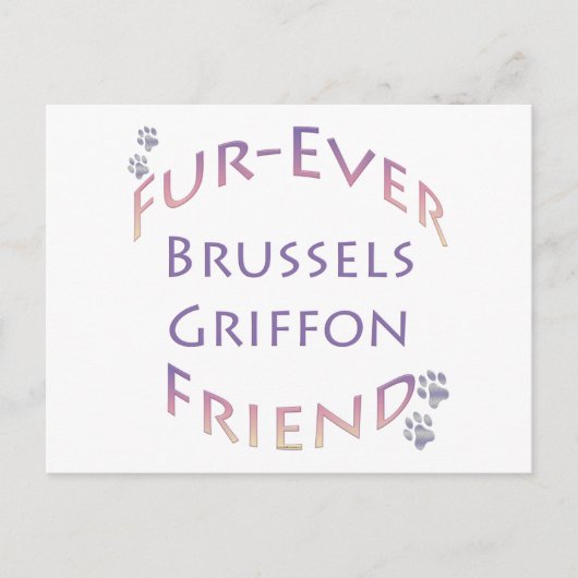 Brussel Griffon Furever Briefkaart (Voorkant)