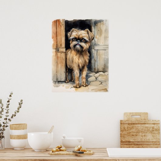 Brussel Griffon - Hond Art Print (Keuken)