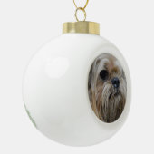 Brussel Griffon Keramische Bal Ornament (Links)