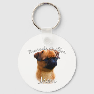 Brussel Griffon Moeder 2 Sleutelhanger