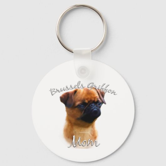 Brussel Griffon Moeder 2 Sleutelhanger (Voorkant)