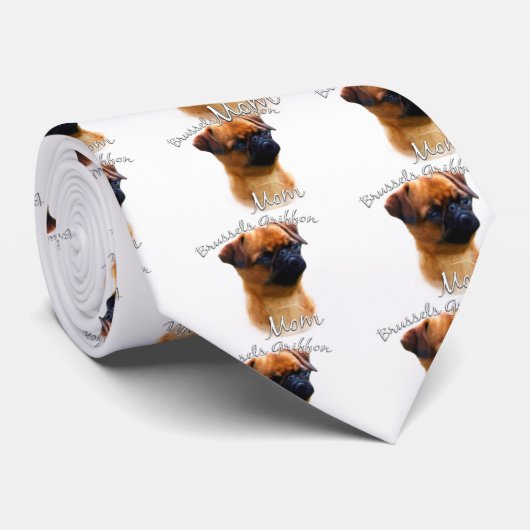 Brussel Griffon Moeder 2 Stropdas (Opgerold)