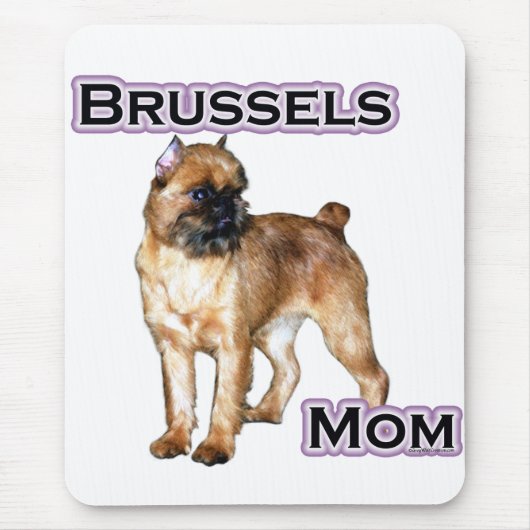 Brussel Griffon Moeder; Moeder van Brussel Griffon Muismat (Voorkant)