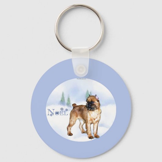 Brussel Griffon Noel Sleutelhanger (Voorkant)