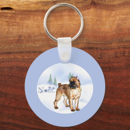 Brussel Griffon Noel Sleutelhanger (Achterkant)