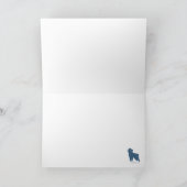 Brussel Griffon Pulling Santa's Sleigh Feestdagen Kaart (Binnen)