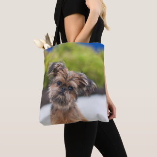 Brussel Griffon Schattige Puppy Dog Canvas tas