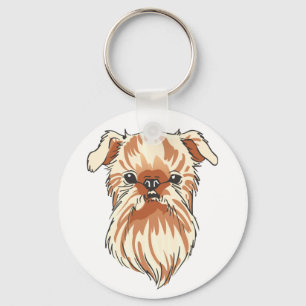 Brussel Griffon Sleutelhanger