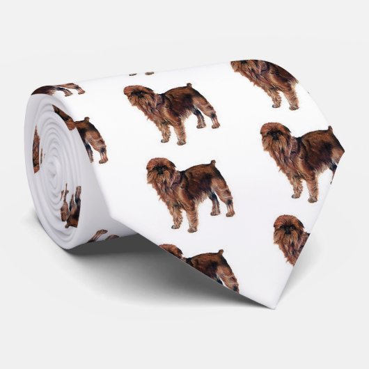 Brussel Griffon Stropdas (Opgerold)