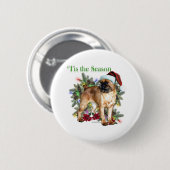 Brussel Griffon "Tis Ronde Button 5,7 Cm (Voorkant /achterkant)