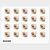 Brussel Griffon Turkije Ronde Sticker (Vel)