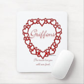 Brussel Griffon Ware Liefde Muismat (Met muis)