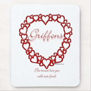 Brussel Griffon Ware Liefde Muismat