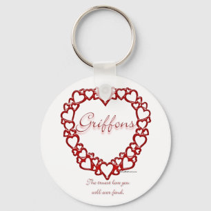 Brussel Griffon Ware Liefde - Sleutelhanger