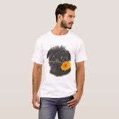 Brussel Griffon zwart voor kleding T-shirt (Voorkant volledig)