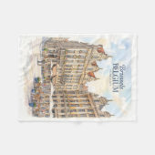 Brussel Grote Markt Historisch Fleece Deken (Voorkant (Horizontaal))