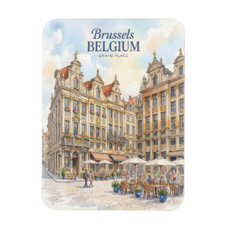 Brussel Grote Markt Historisch Magneet