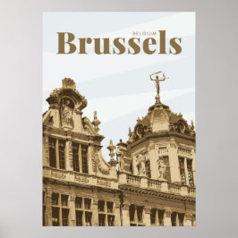 Brussel-Grote Plaats België Poster