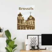 Brussel-Grote Plaats België Poster (Thuiskantoor)