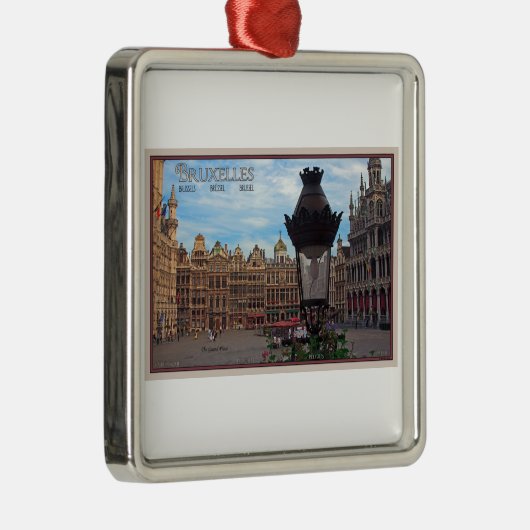 Brussel - Grote Plaats Metalen Ornament (Rechts)
