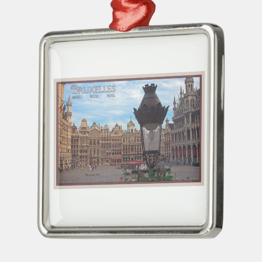 Brussel - Grote Plaats Metalen Ornament (Links)