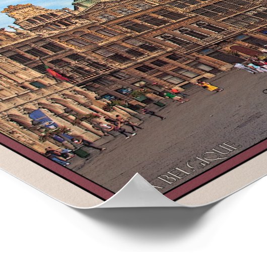 Brussel - Grote Plaats Poster (Hoek)