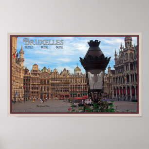 Brussel - Grote Plaats Poster