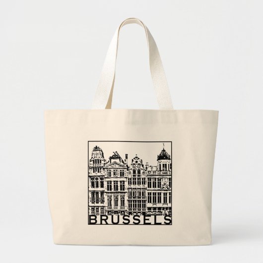 Brussel Grote Tote Bag (Voorkant)
