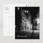 Brussel, nacht briefkaart (Voorkant / Achterkant)