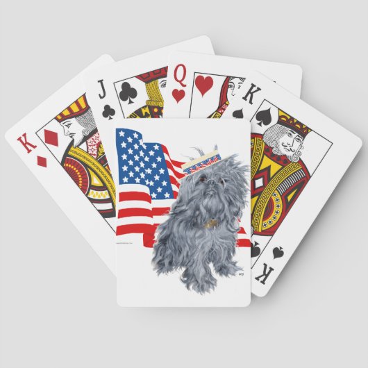 Brussel Patriottische Griffon Pokerkaarten (Achterkant)