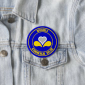 Brussel Ronde Embleem Button 7,6 Cm (In situ)