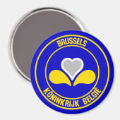 Brussel Ronde Embleem Magneet (Voorkant / Achterkant)