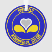 Brussel Ronde Embleem Ornament (achterkant)