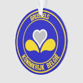 Brussel Ronde Embleem Ornament (voorkant)