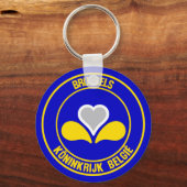 Brussel Ronde Embleem Sleutelhanger (Voorkant)